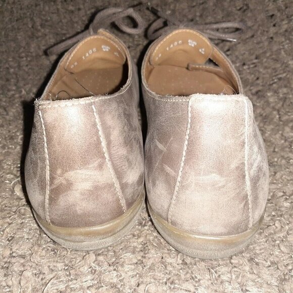 MEPHISTO Air-Jet-Taupe/Light Brown Distressed Nubuck Lace Up-Size 6.5M-Near Mint - Picture 7 of 7